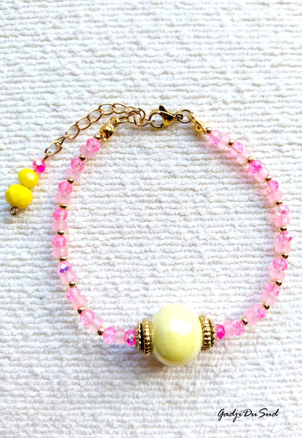 Bracelet - L - Gadji Du Sud® "PERLES DE ROSEE"