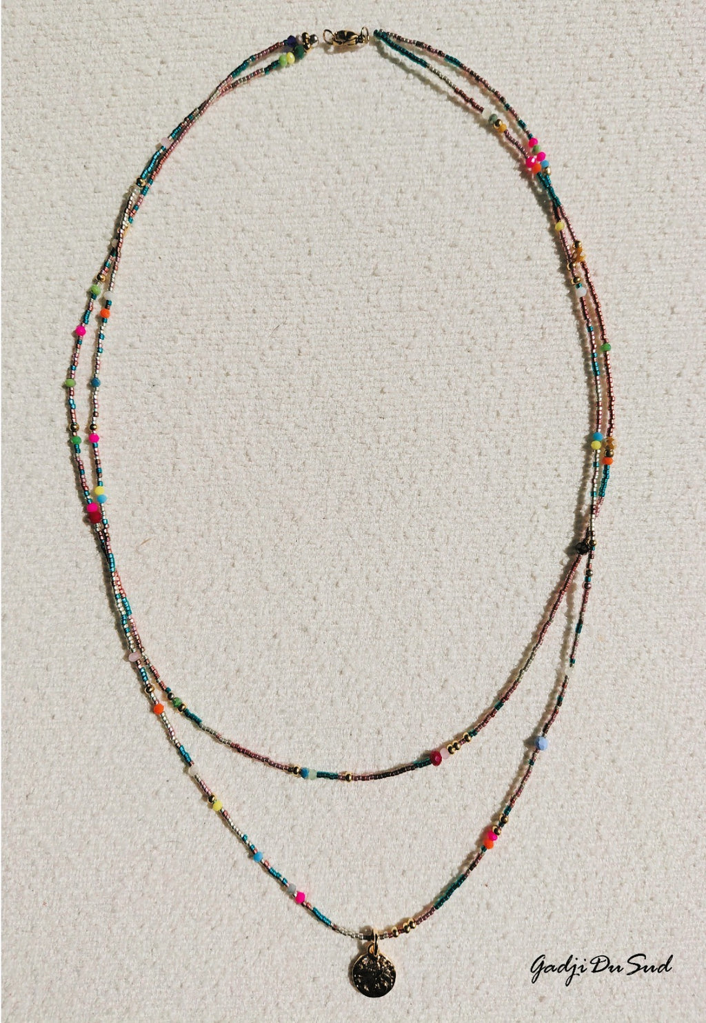Collier Gadji Du Sud® "DOUBLE COLIBRI" 1