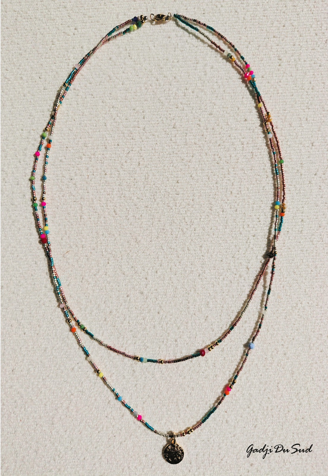 Collier Gadji Du Sud® "DOUBLE COLIBRI" 1