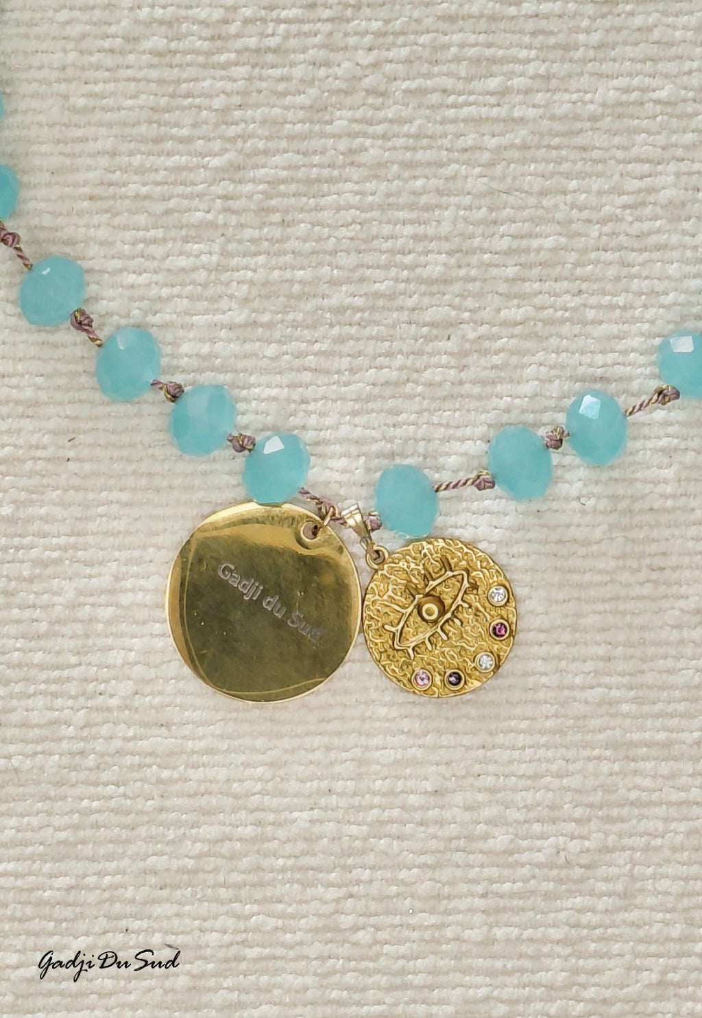 Collier Gadji Du Sud® "ECUME D'OCEAN"2