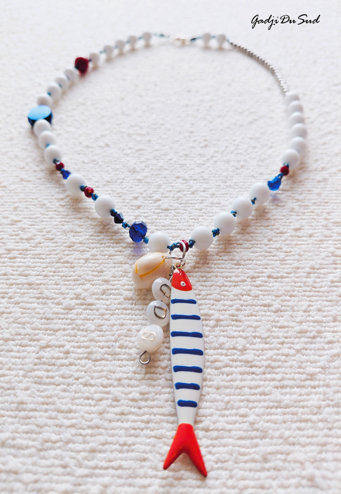 Collier Gadji Du Sud® "LE POMPON DU MARIN"2