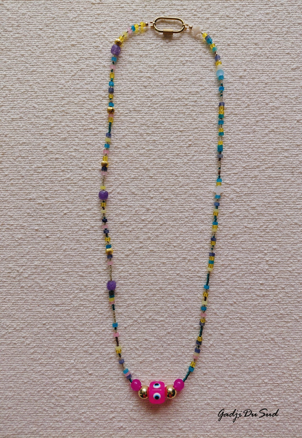 Collier Gadji Du Sud® "L'OEIL DE L'AMOUR"1