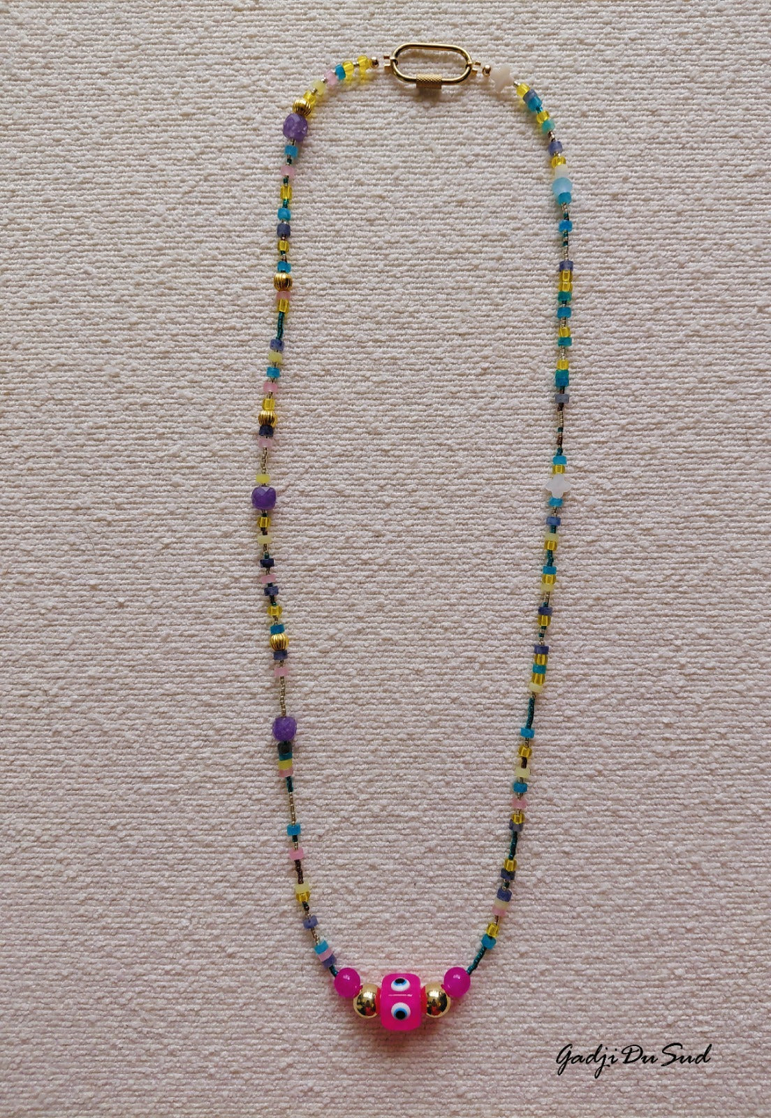 Collier Gadji Du Sud® "L'OEIL DE L'AMOUR"1