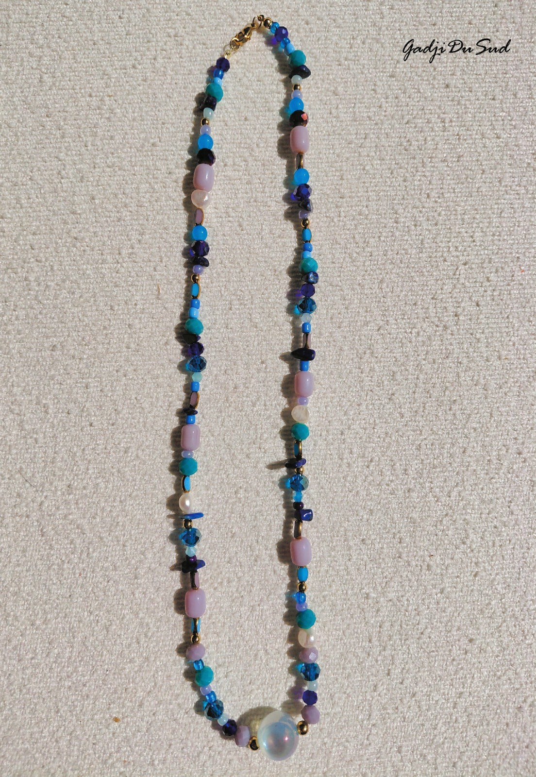 Collier Gadji Du Sud® "ORAGE D'ETE" 1