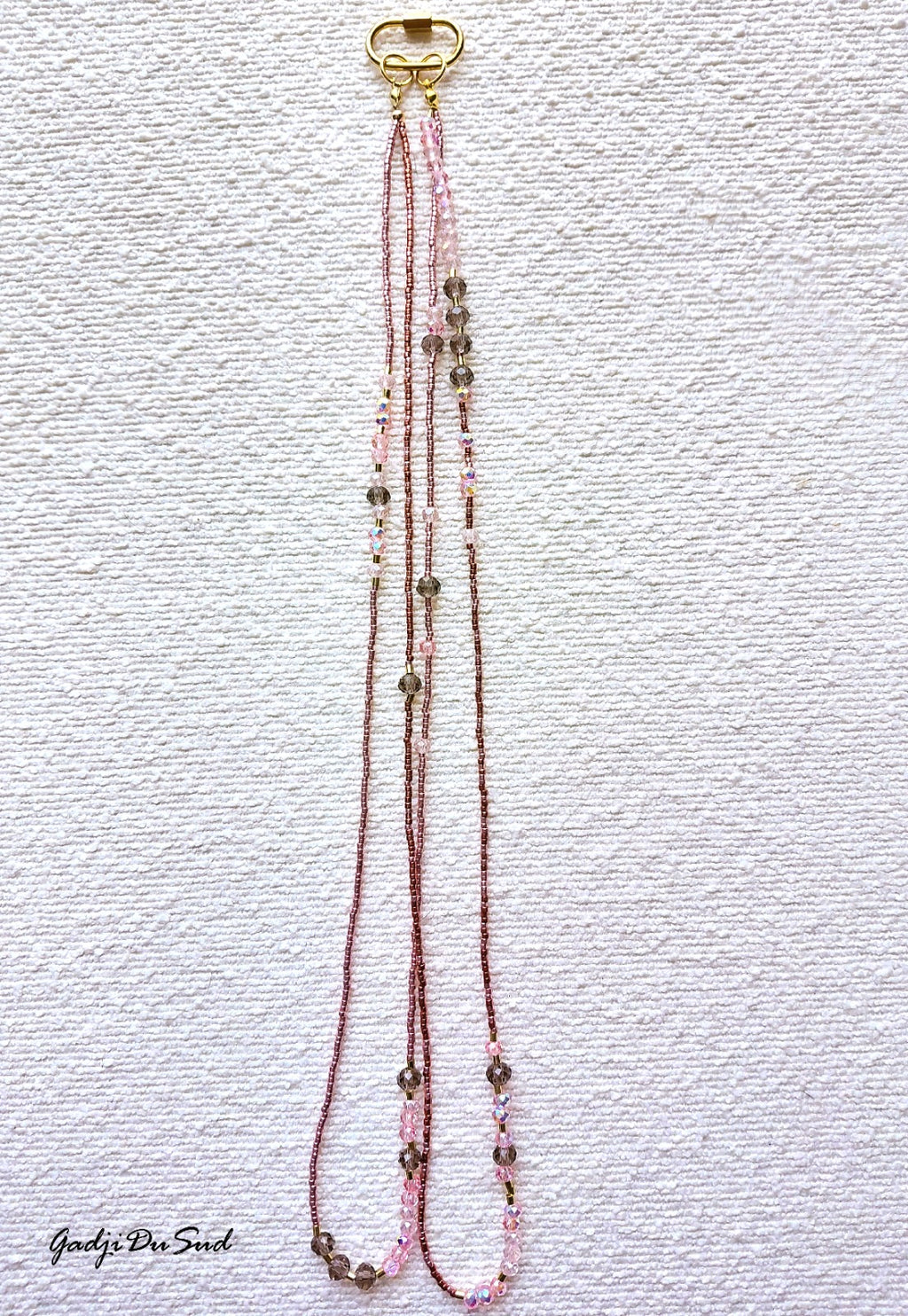 Collier Gadji Du Sud® "PETALES DE ROSE"
