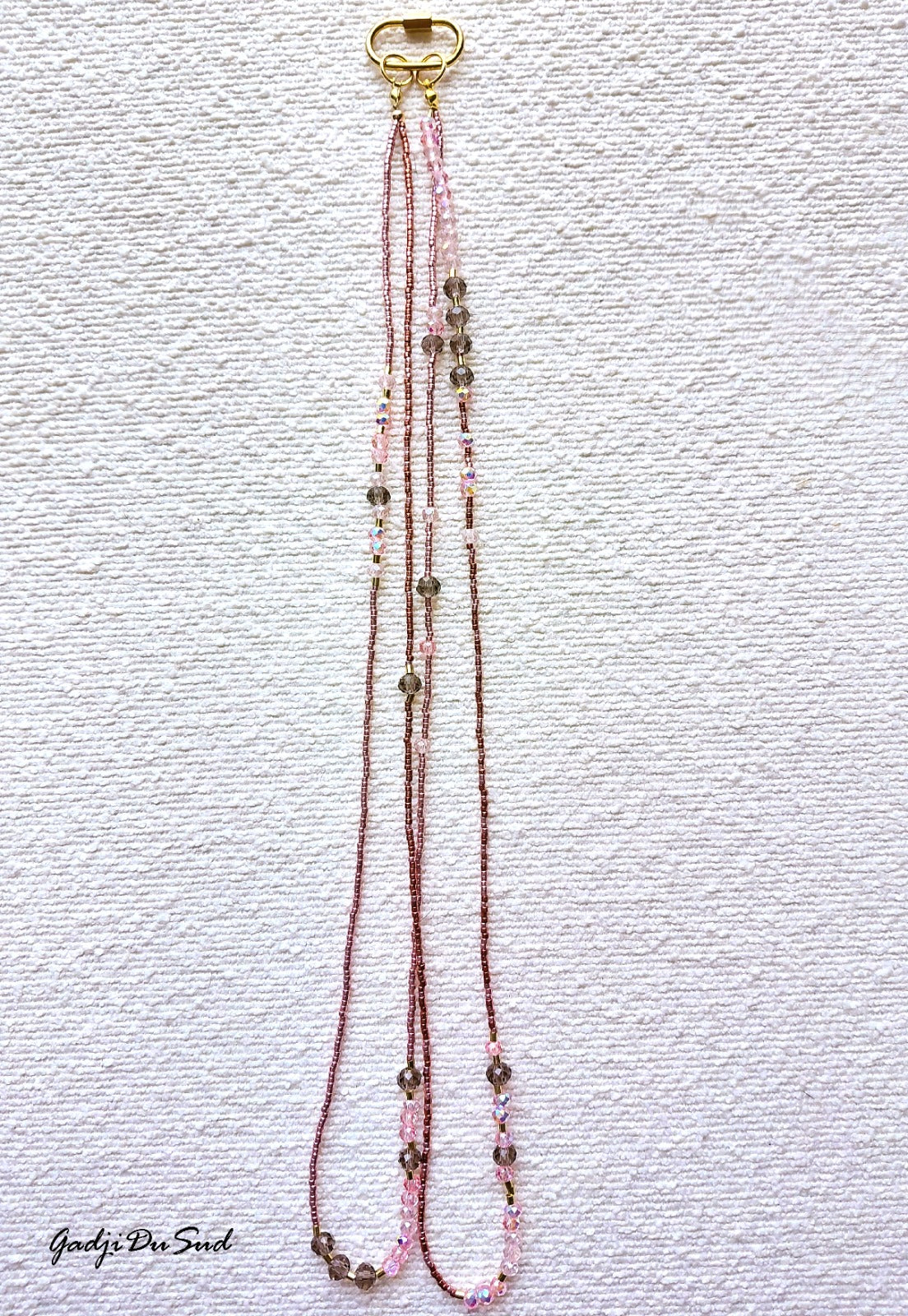 Collier Gadji Du Sud® "PETALES DE ROSE"