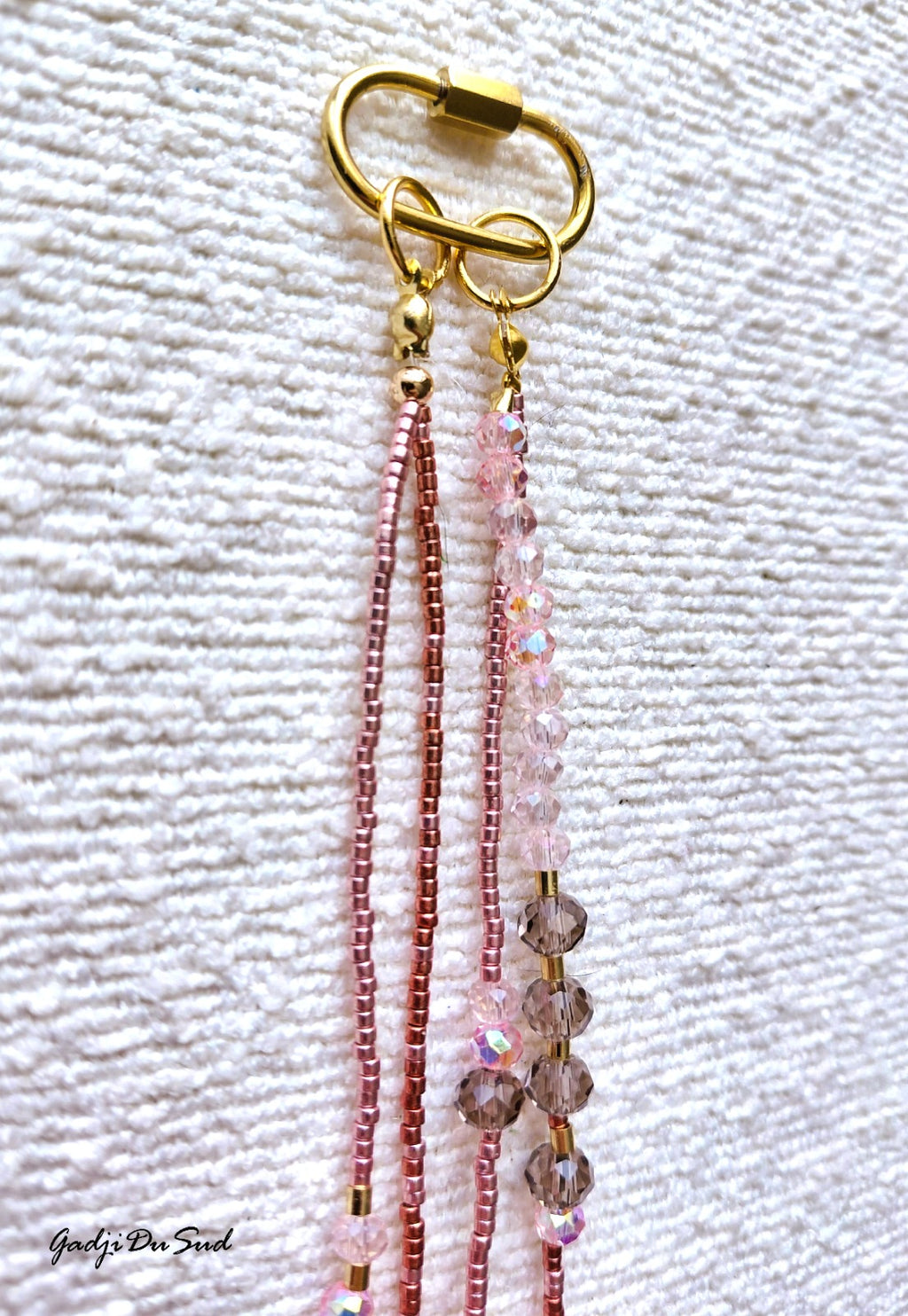 Collier Gadji Du Sud® "PETALES DE ROSE"3