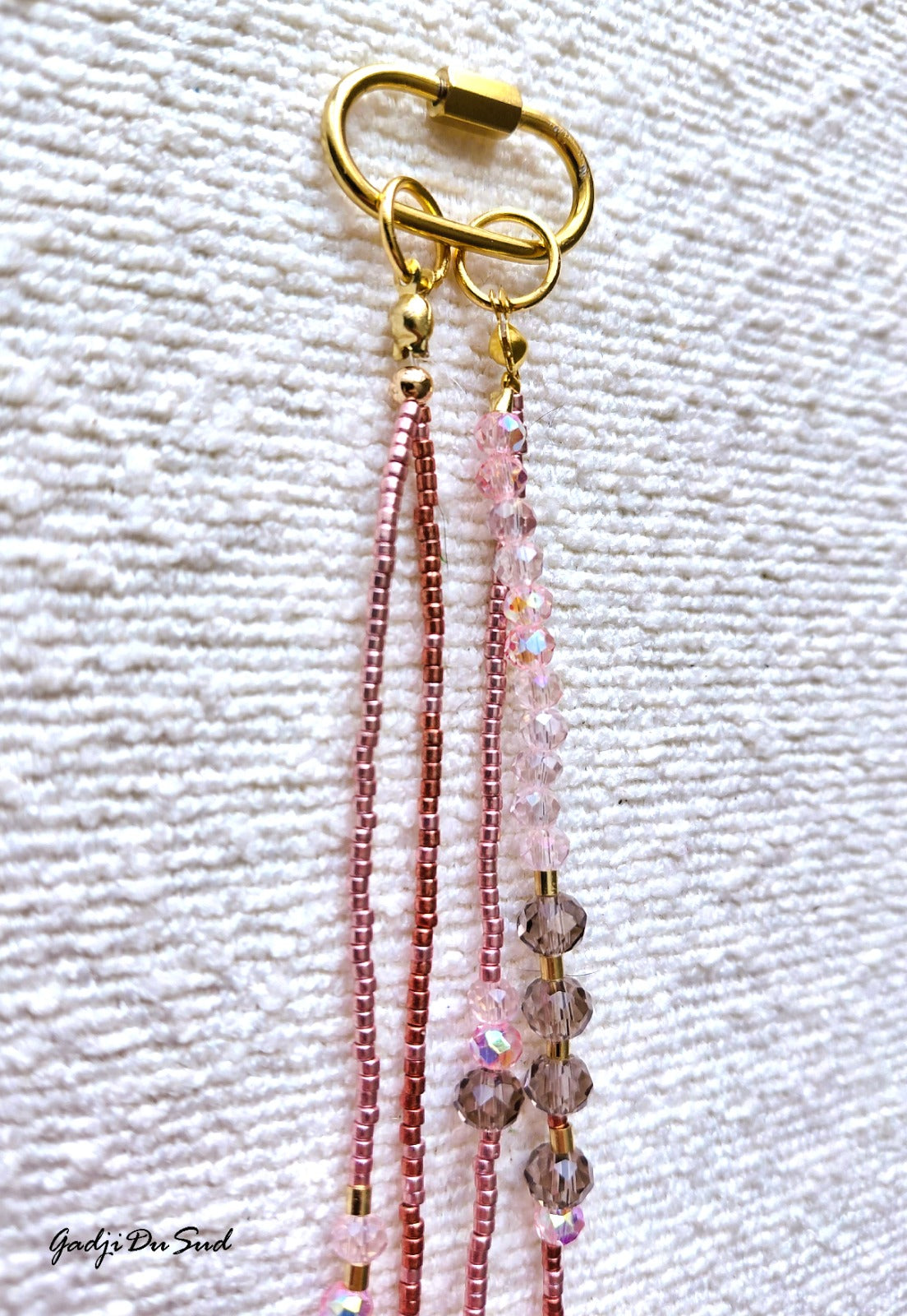 Collier Gadji Du Sud® "PETALES DE ROSE"3