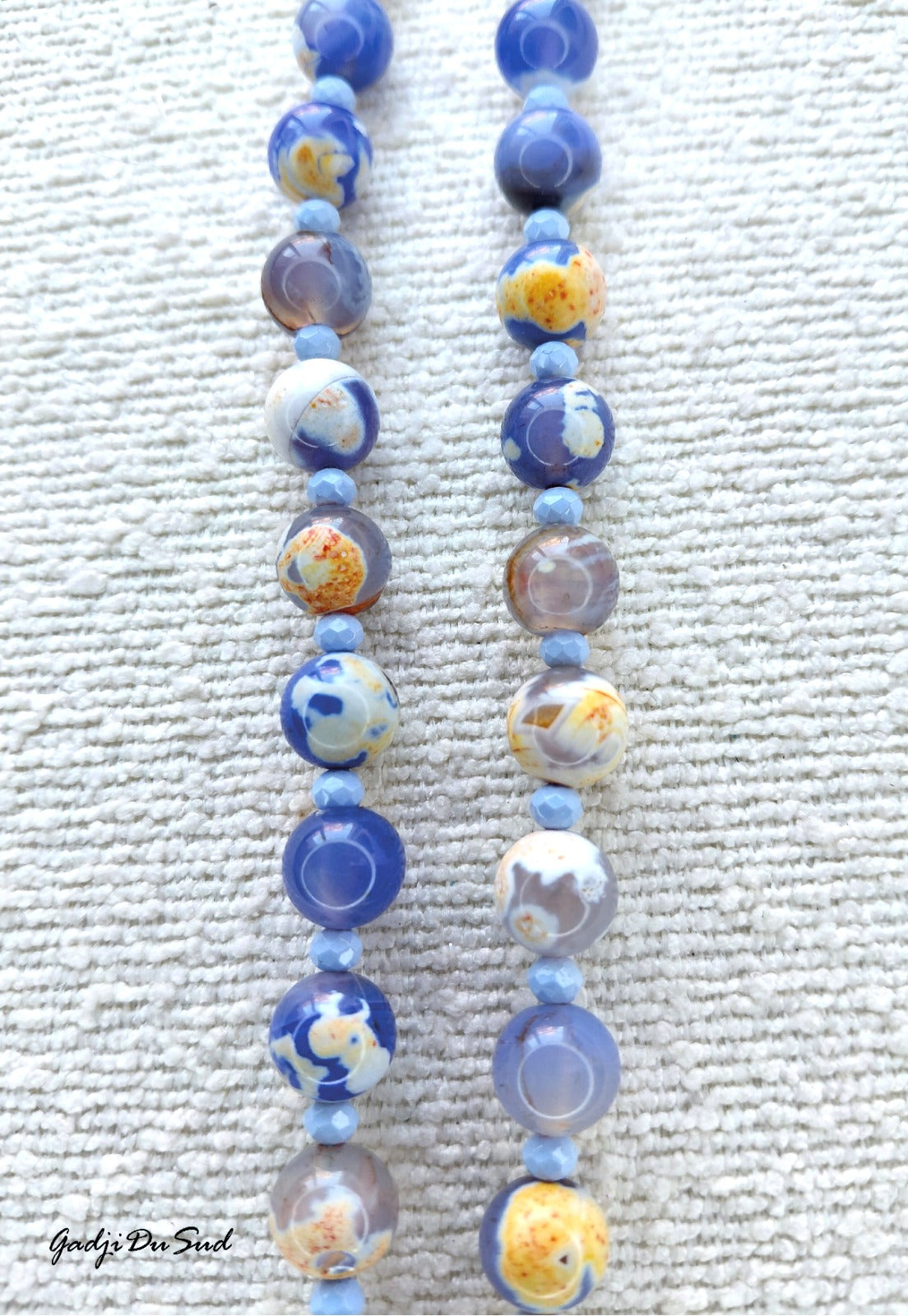 Collier Gadji Du Sud® "PLANETES BLEUES"3